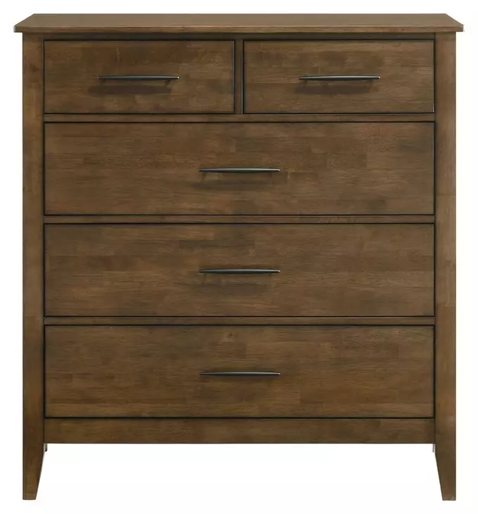 Andover Walnut 5 Drawer Chest