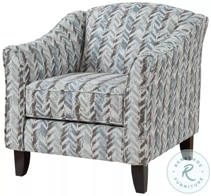 Wowza Mercedes Shore Flared Arms Accent Chair