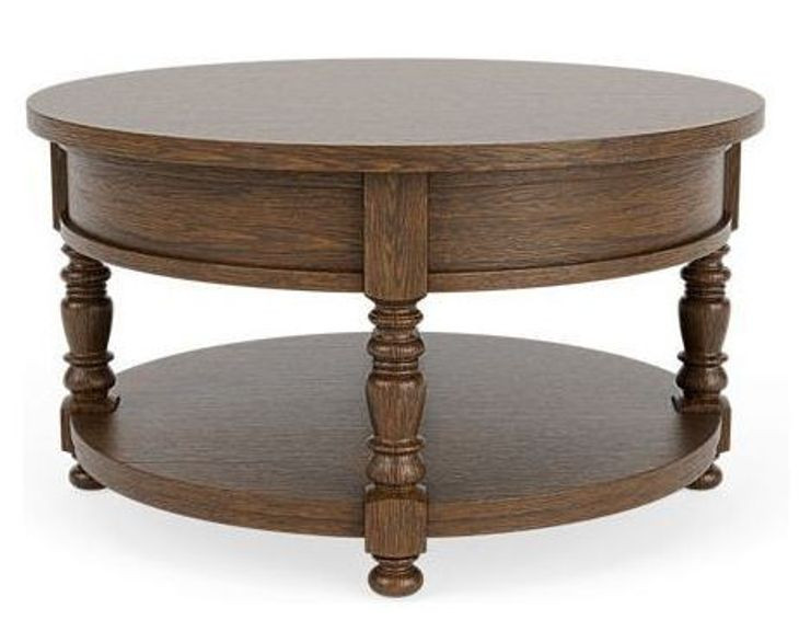 Eastlake Whiskey Oak Round Cocktail Table