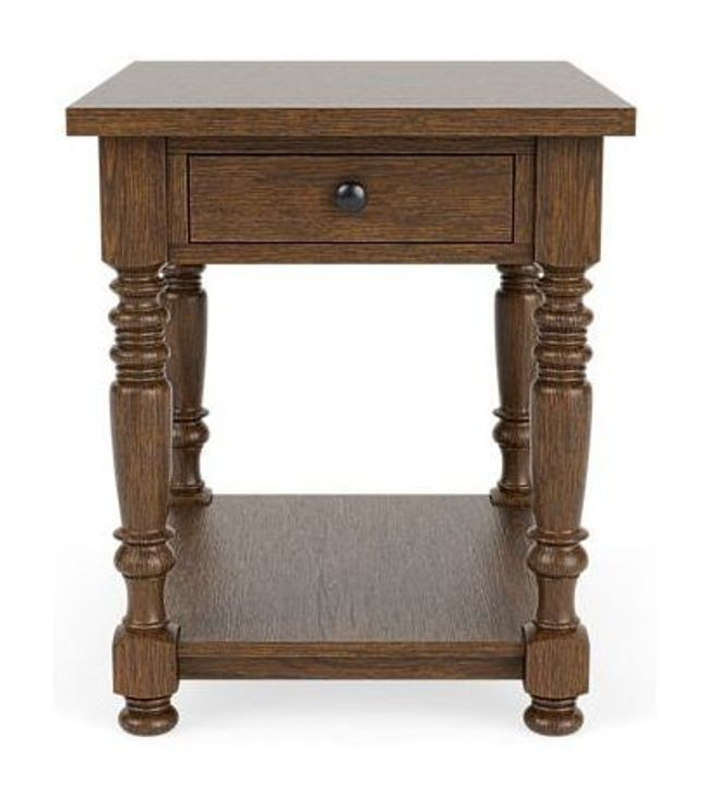 Eastlake Whiskey Oak End Table