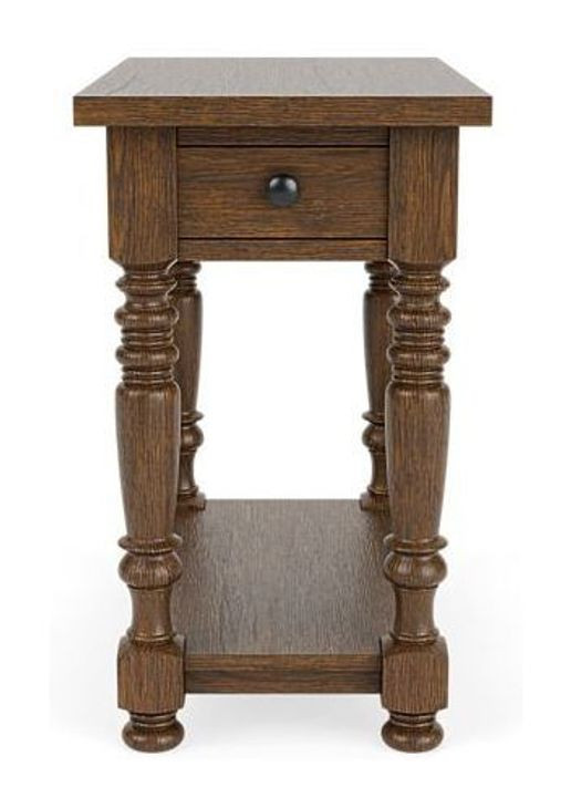 Eastlake Whiskey Oak Rectangular Chairside Table
