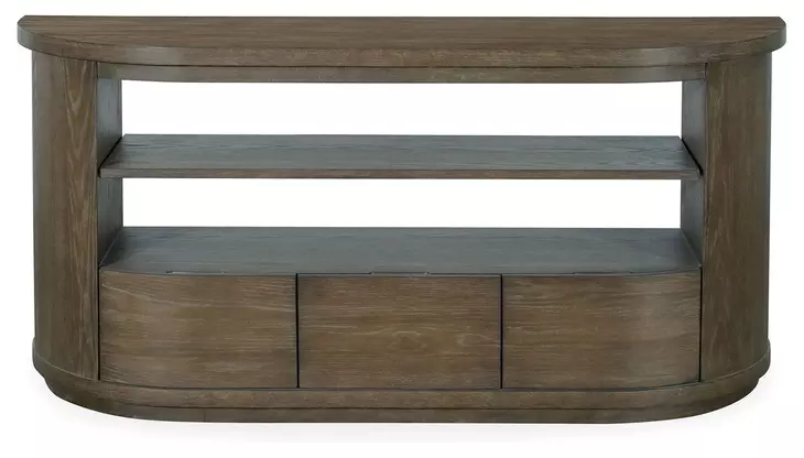 Bosley Lt. Brown Porpoise 60" Demilune TV Stand