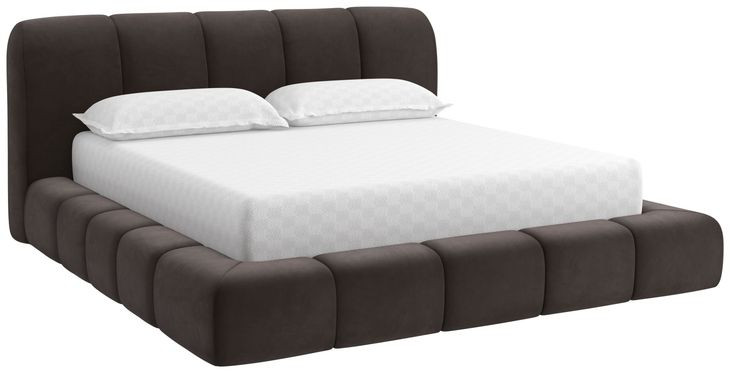 Liana Meg Ash King Upholstered Platform Bed
