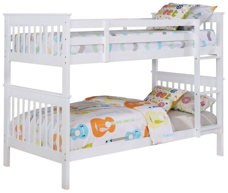 Chapman White Twin Over Twin Bunk Bed
