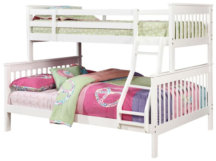 Chapman White Twin Over Full Bunk Bed