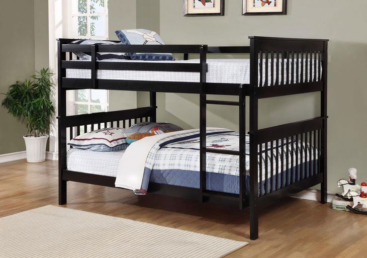 Chapman Black Full over Full Bunk Bed