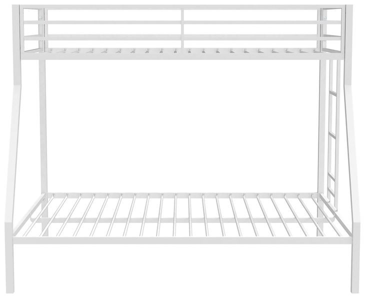 Alevera White Twin Over Full Bunk Bed
