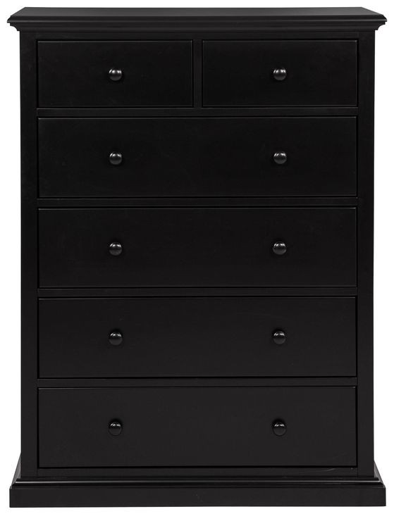 Sumerlin Black 6 Drawer Chest