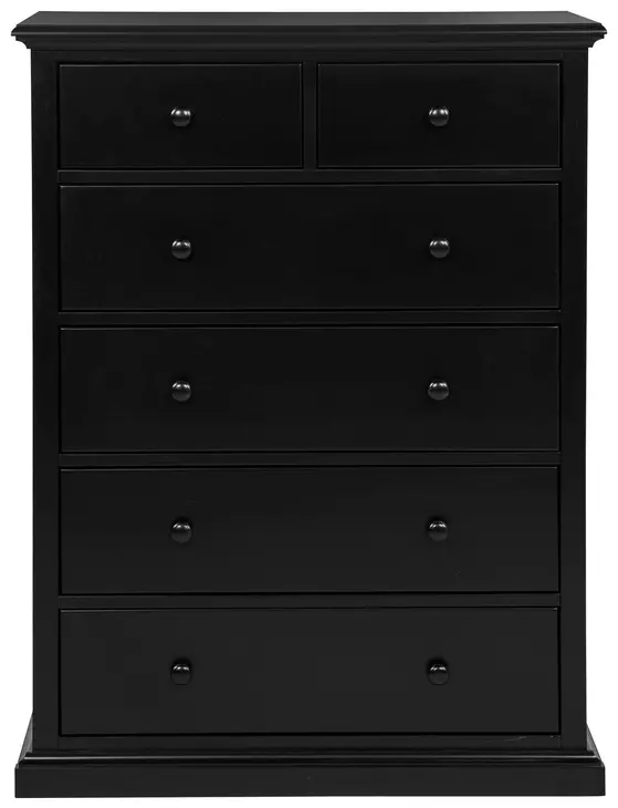 Sumerlin Black 6 Drawer Chest