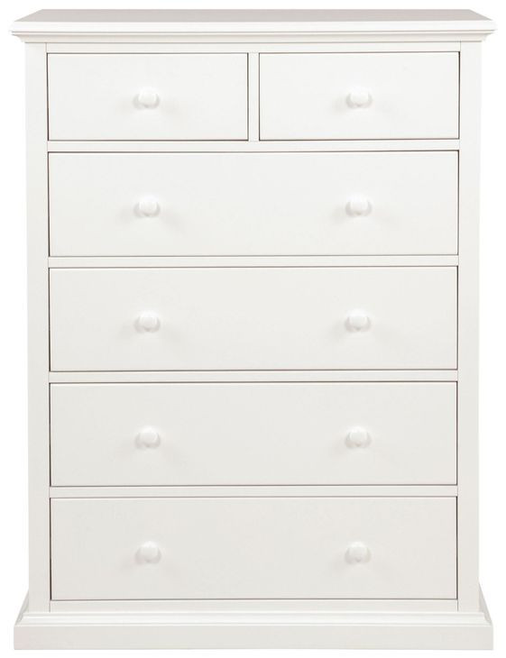 Sumerlin White 6 Drawer Chest