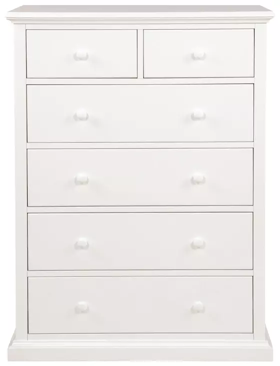 Sumerlin White 6 Drawer Chest