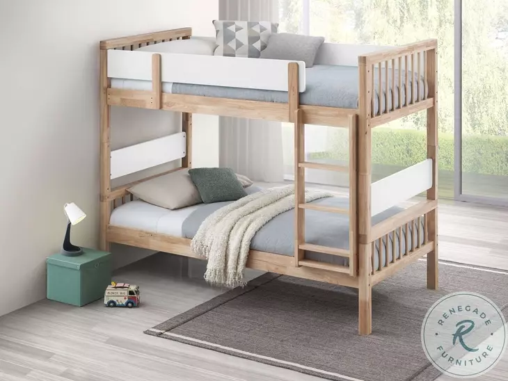 Dakota Natural Twin Over Twin Bunk Bed