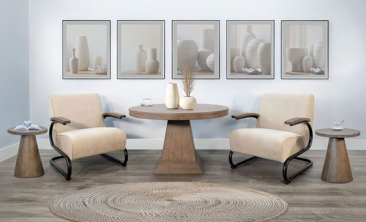 Nash Muuto Nude Upholstered Accent Chair