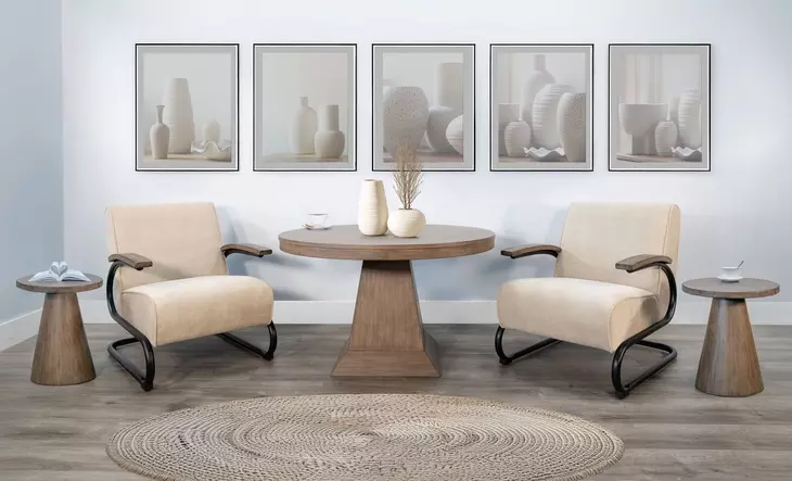 Nash Muuto Nude Upholstered Accent Chair