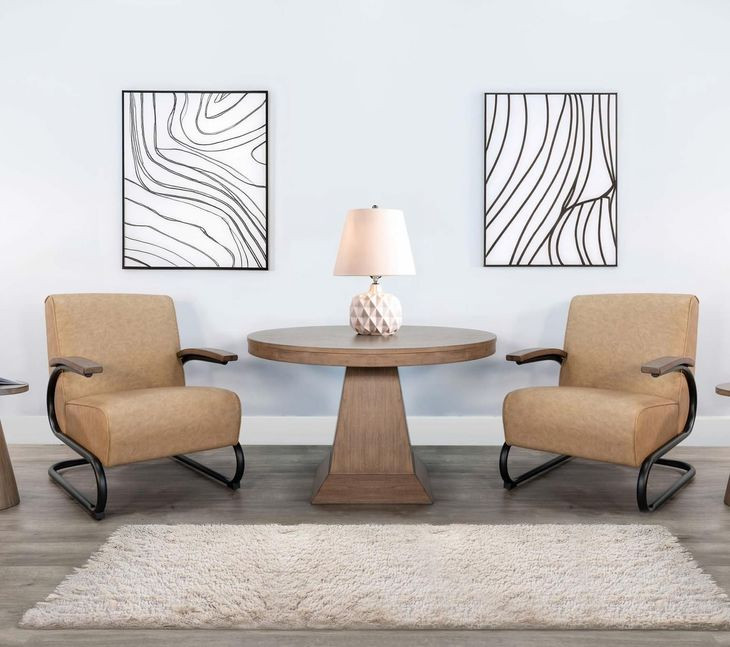 Nash Ronan Nude Upholstered Accent Chair