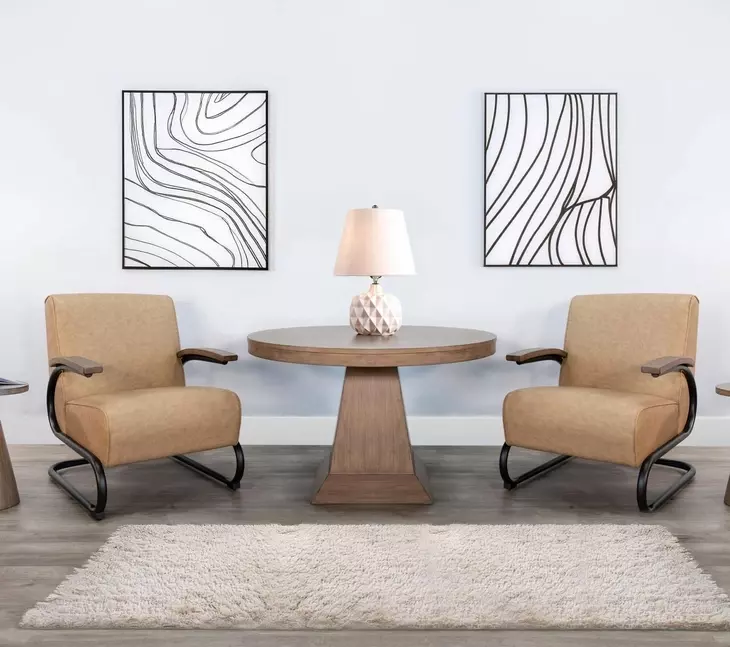 Nash Ronan Nude Upholstered Accent Chair