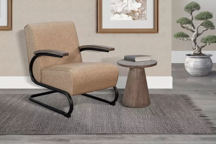 Nash Ronan Nude Upholstered Accent Chair