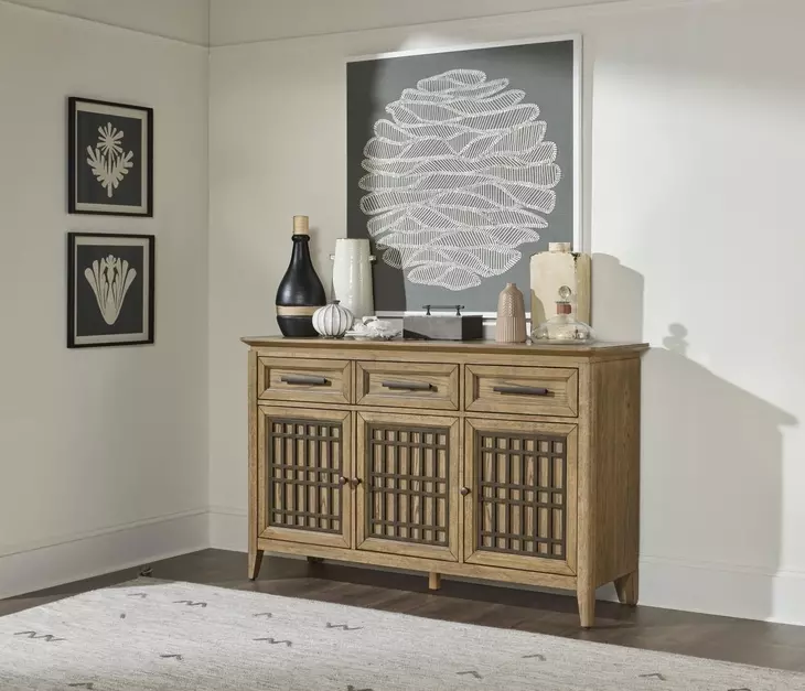 Beacon Hill Dusted Barley 3 Door Credenza