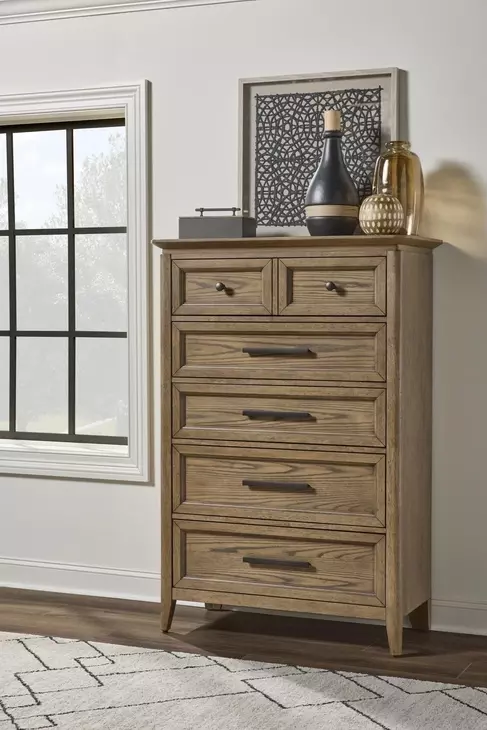 Beacon Hill Dusted Barley 5 Drawer Chest