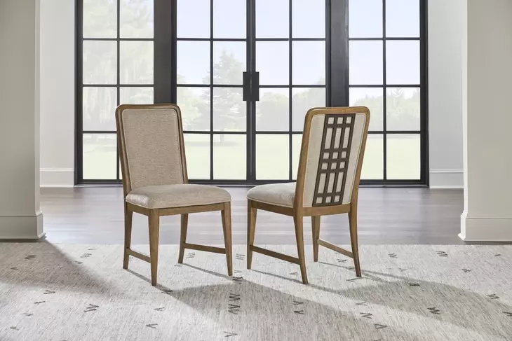 Beacon Hill Dusted Barley Upholstered Side Chair Set of 2
