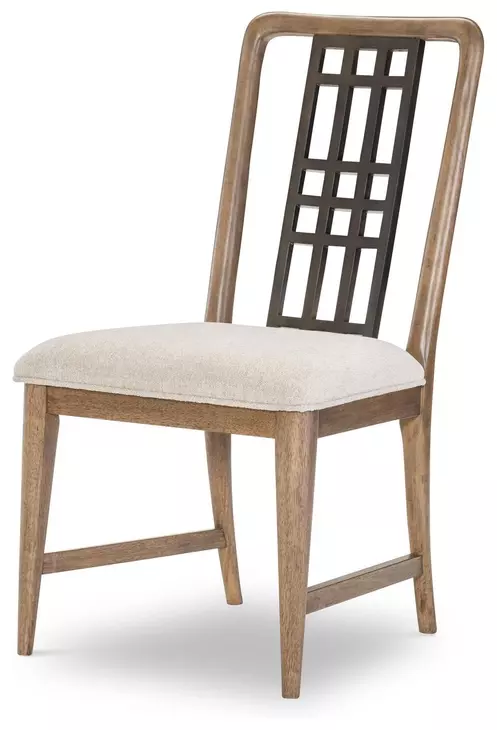 Beacon Hill Dusted Barley Upholstered Open Back Side Chair Set of 2