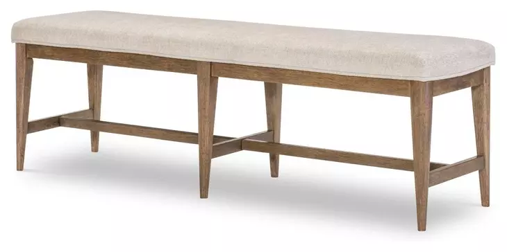Beacon Hill Beige Upholstered 60" Dining Bench