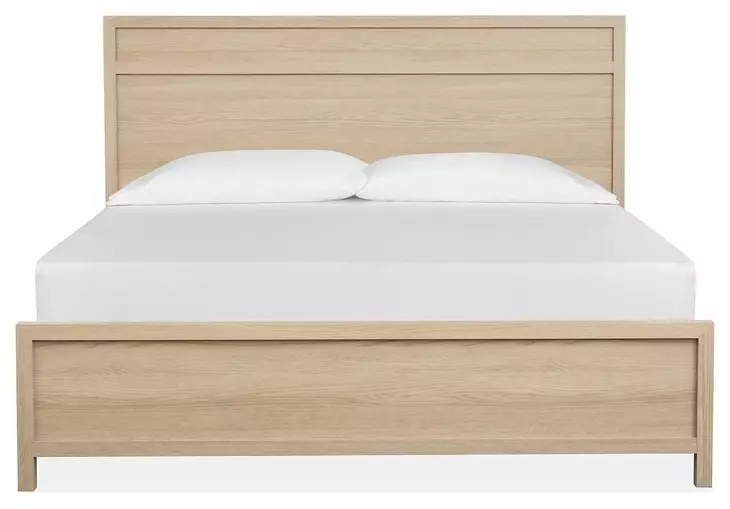 Meadowrise Sandstone Beige King Panel Bed