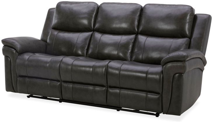 Spencer Lambert Granite Leather 89" Power Reclining Sofa with USB Charging
