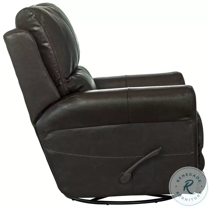Hoffner Chocolate Swivel Glider Recliner from Catnapper Coleman
