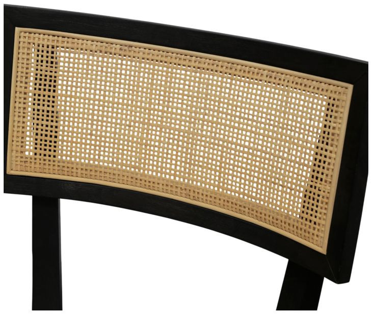 Oscar Black Upholstered Side Chair Set of 2