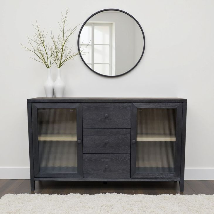 Oscar Black 2 Doors Sideboard