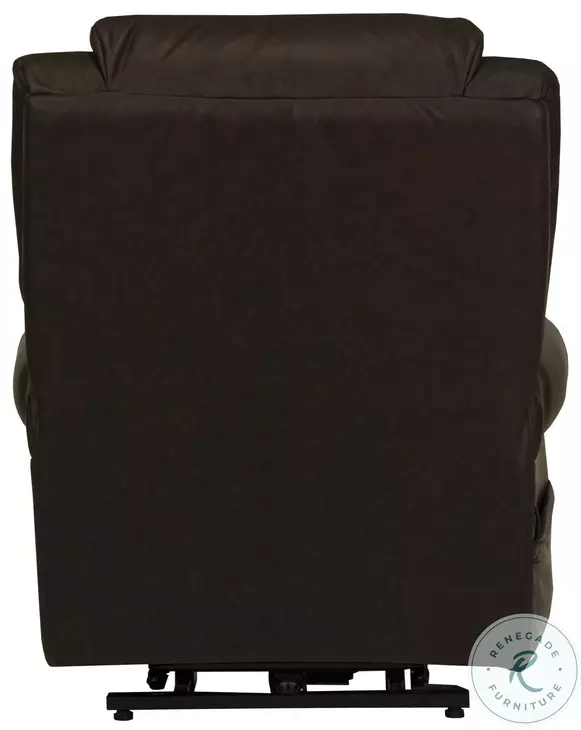 Muncy Walnut Chaise Power Lift Recliner with Dual Motor And Zero Gravity