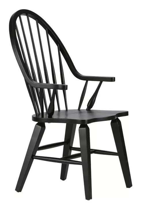 Stone Ridge Tobacco and Black 6 Piece Extendable Rectangular Dining Set