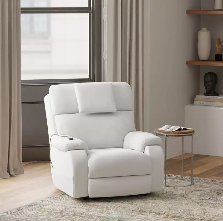 Snoozer Winter Power Lift Lay Flat Recliner with Power Headrest