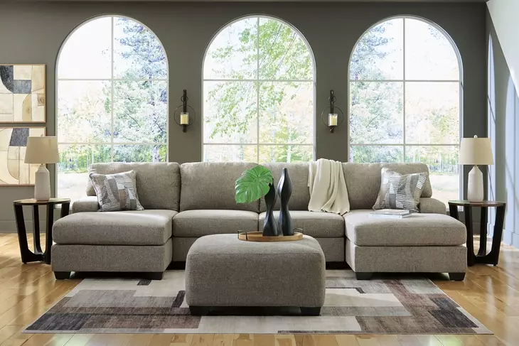 Seyler Lane Hemp 3 Piece Modular Double Chaise Sectional
