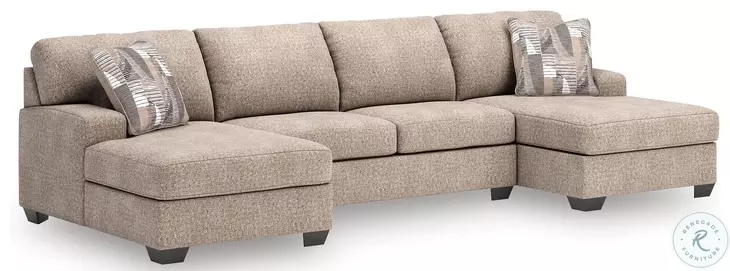 Seyler Lane Hemp 3 Piece Modular Double Chaise Sectional