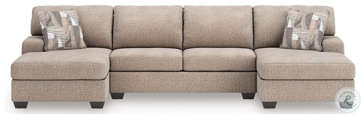 Seyler Lane Hemp 3 Piece Modular Double Chaise Sectional