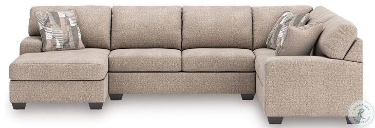 Seyler Lane Hemp 3 Piece Modular Sectional with LAF Chaise
