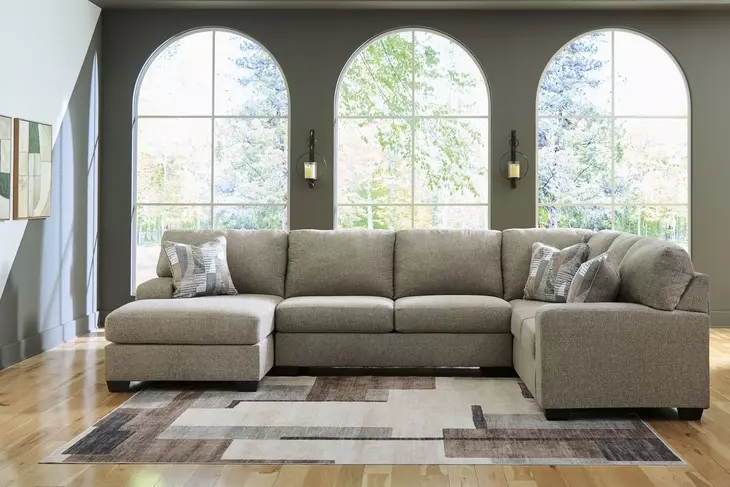 Seyler Lane Hemp 3 Piece Modular Sectional with LAF Chaise
