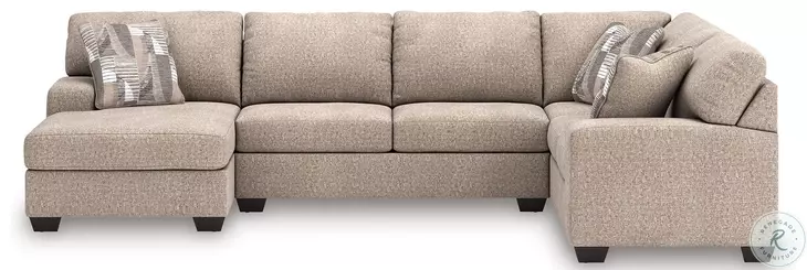 Seyler Lane Hemp 3 Piece Modular Sectional with LAF Corner Chaise