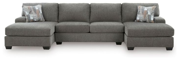 Revenna Greystone 3 Piece Modular Sleeper Sectional with Double Chaise