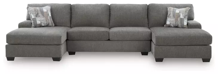 Revenna Greystone 3 Piece Modular Sleeper Sectional with Double Chaise