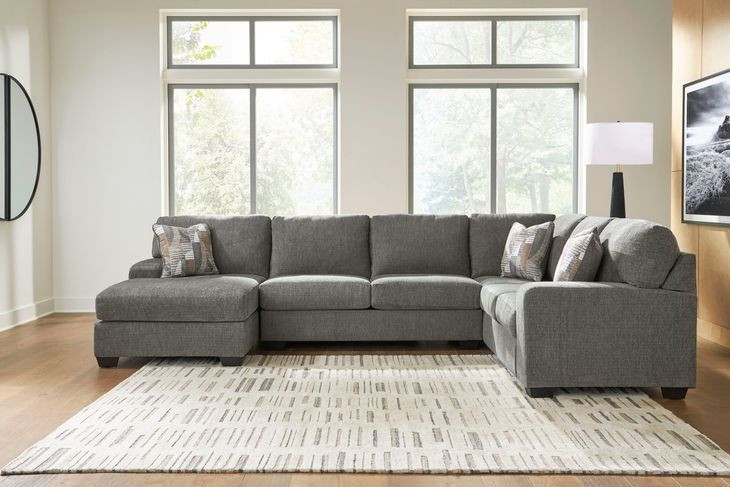 Revenna Greystone 3 Piece Modular Sectional with LAF Chaise