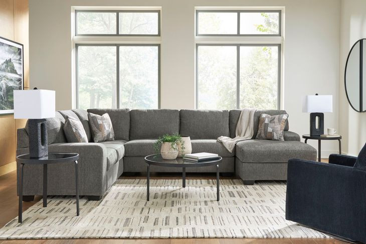 Revenna Greystone 3 Piece Modular Sectional with RAF Chaise