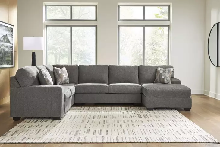 Revenna Greystone 3 Piece Modular Sectional with RAF Chaise
