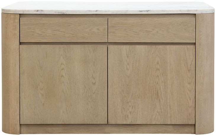 Romilly Light Oak 62" Kitchen Island