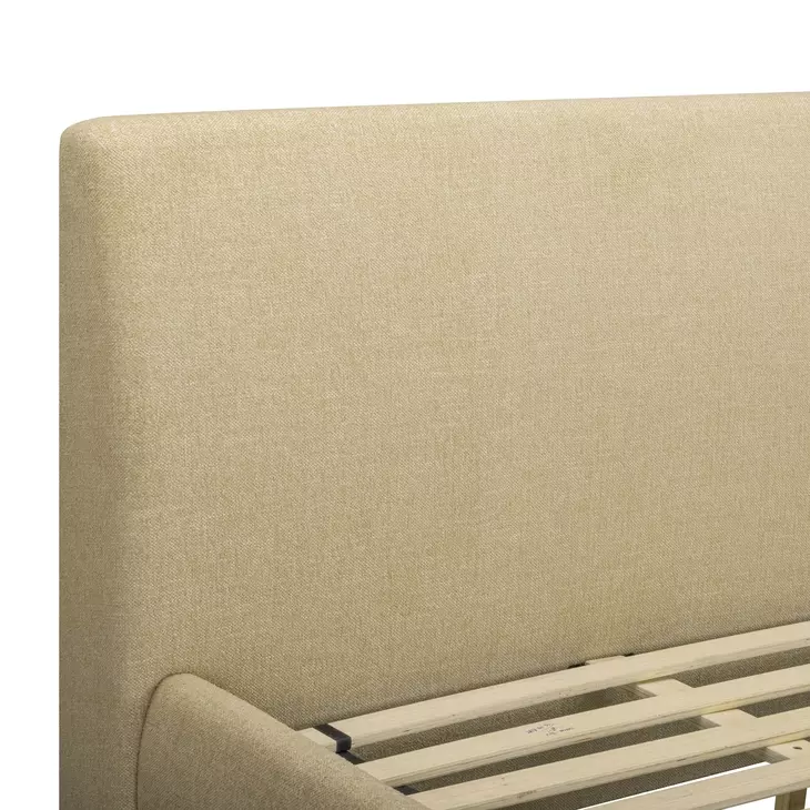 Rayne Honey Queen Upholstered Panel Bed