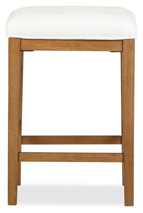 Fernholt White Upholstered Counter Height Stool
