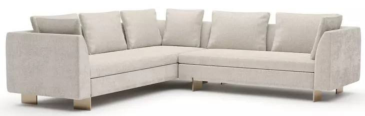 Altura Oatmeal 2 Piece Modular L Sectional with RAF Loveseat