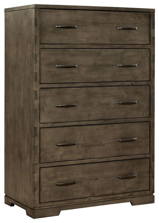 Dovetail Graphite 5 Drawer Chest
